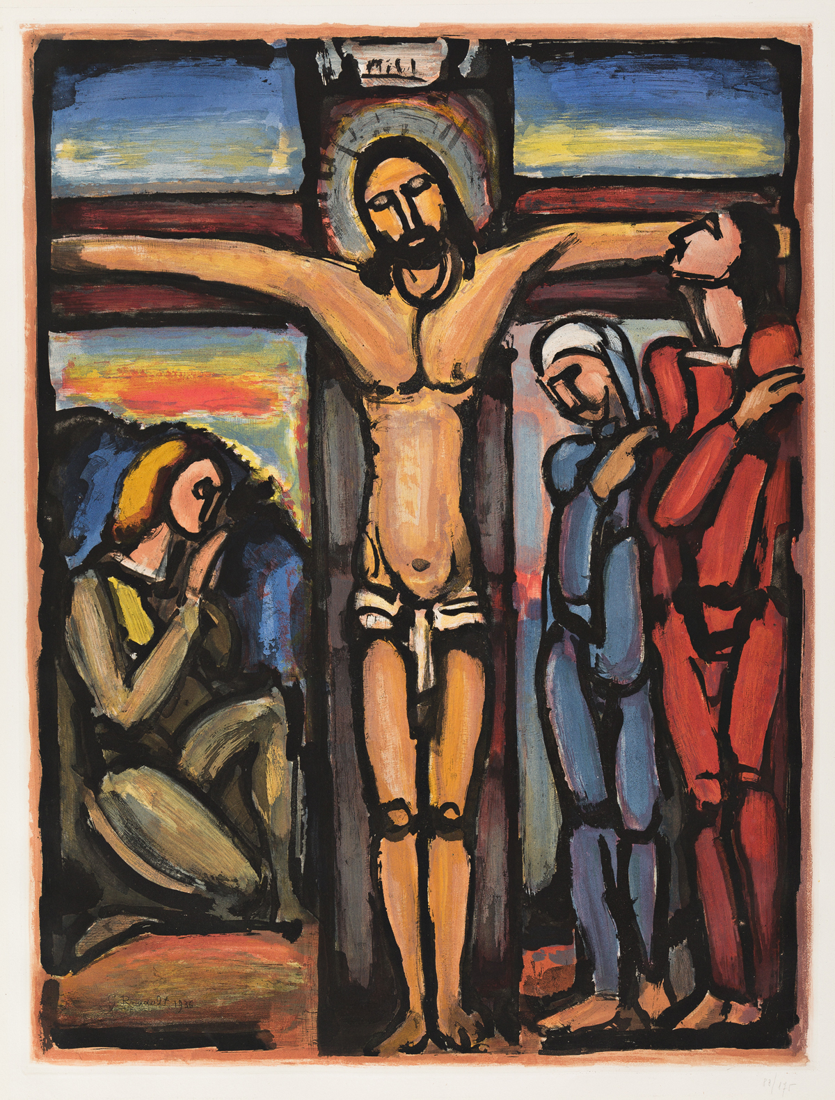 GEORGES ROUAULT Christ en Croix.